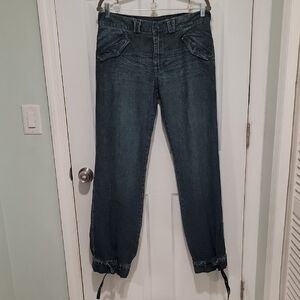 Express Precision Fit Ankle Buckle Jeans sz12  BinF